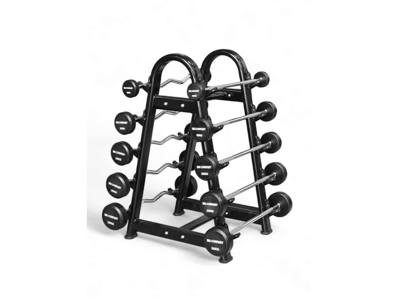 Set De 5 Barras Rectas Y 5 EZ De 10KG a 30KG